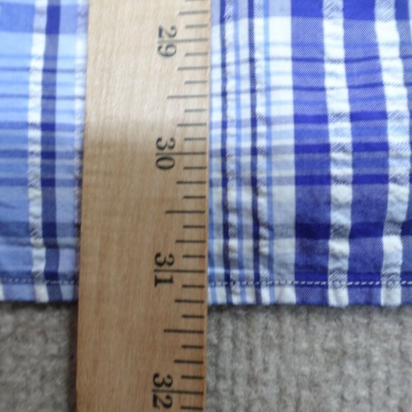 Polo Ralph Lauren Mens Shirt 2XL Blue Seersucker Slim NEW - Picture 8 of 9